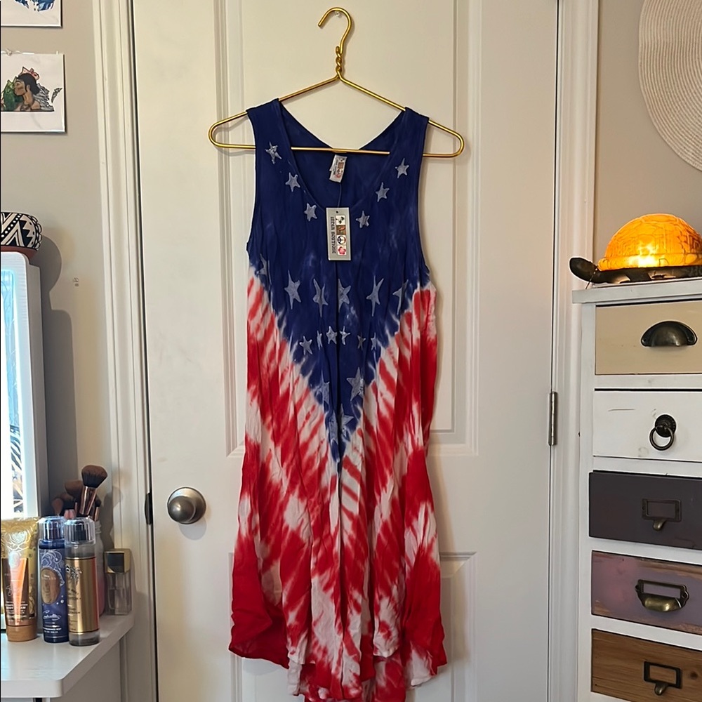 American Flag Tie-Dye Dress
